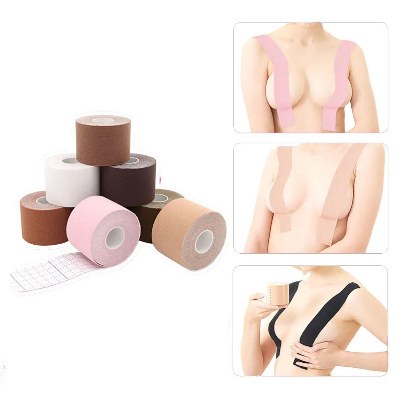5 рулон см * м кинезиологический тейп Boob лента бюстгальтеры Для