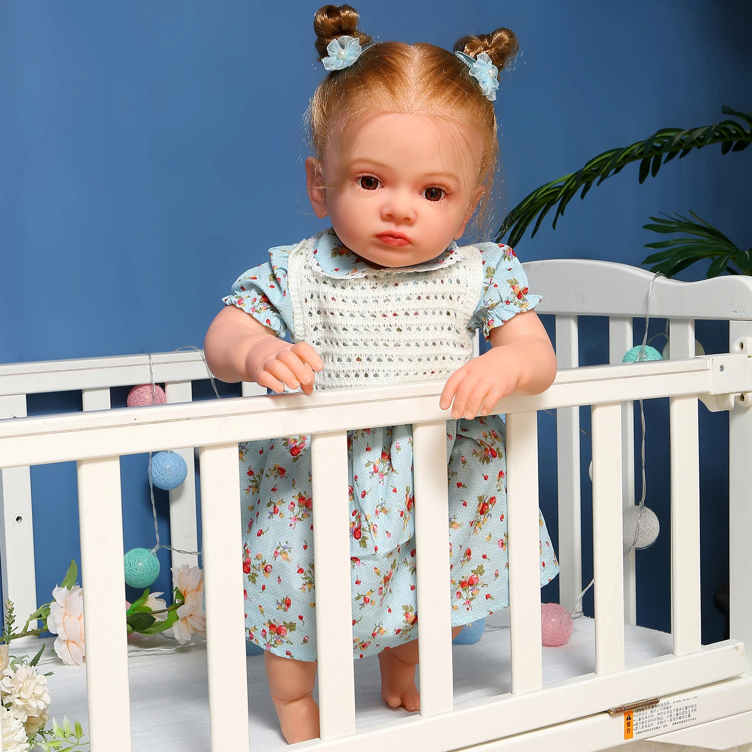 

60cm 24 Inches Finished Doll Reborn Baby Dolls Lifelike Vinyl Handmade Root Hair Tutti Christmas Presents For Girls