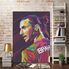 Поп-арт Zlatan Ibrahimovic, Картина на холсте, Декор, настенные картины, для спальни, кабинета, дома, гостиной, украшение, печатные плакаты