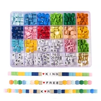 enamel honeycomb tile beads rainbow myuki tila delica beeds for jewellery making diy alphabet hematite square beads kit girls