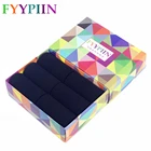 Носки мужские, черные, рождественские, подарочные, хлопковые, цветные, классические, однотонные, 2020