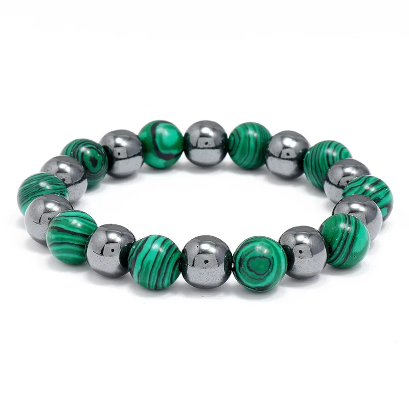 

Male And Female Fashion Strand Bracelets Simple Elastic Two-Color Beaded Bracelet Vintage Jewelry Hand Accessories Friends Gifts