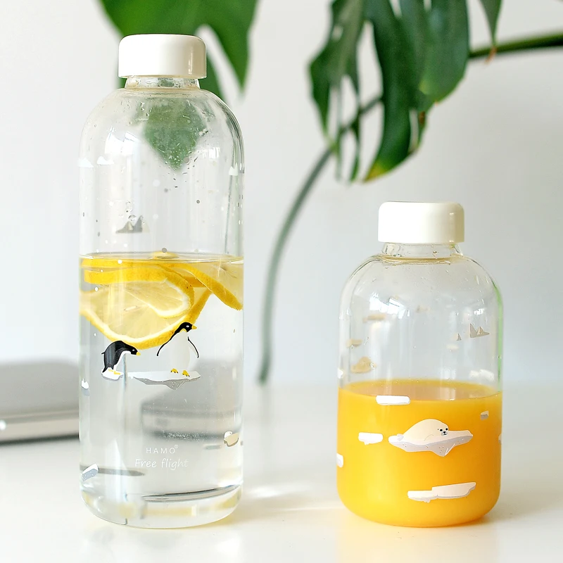 Портативная стеклянная чашка для питьевой воды большая емкость высокое качество