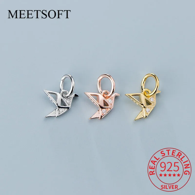 Романтический аксессуар MEETSOFT из стерлингового серебра 925 пробы с тысячами