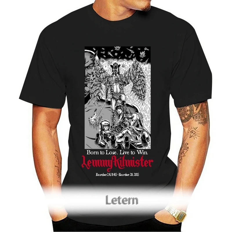 

Men'S T-Shirt 2021 Newest Kilmister Black And White Unisex Tribute T-Shirt Tee Base Shirt