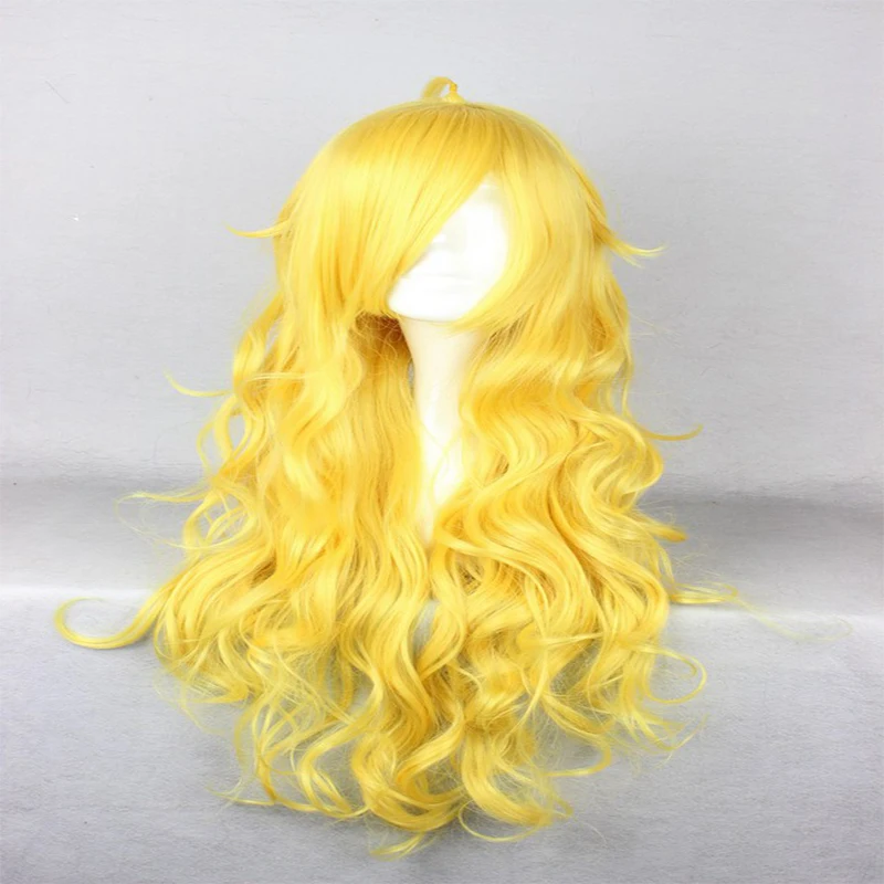 Аниме Косплей RWBY парики Yang Xiao/длинный парик для косплея синтетический волос