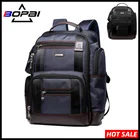 Вместительный рюкзак BOPAI для ноутбука для мужчин, Многофункциональный нейлоновый водонепроницаемый деловой дорожный рюкзак, школьный ранец