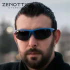 Солнцезащитные очки ZENOTTIC Мужские поляризационные, зеркальные, в полуоправе, для вождения и занятий спортом на открытом воздухе, с защитой UV400