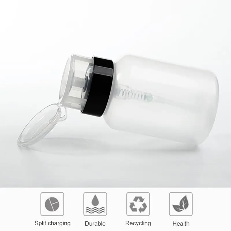 

200ML Nail Polish Remover Empty Spray Bottle Travel Plastic Atomizer Pump Bottle LOT Nail Art Tools