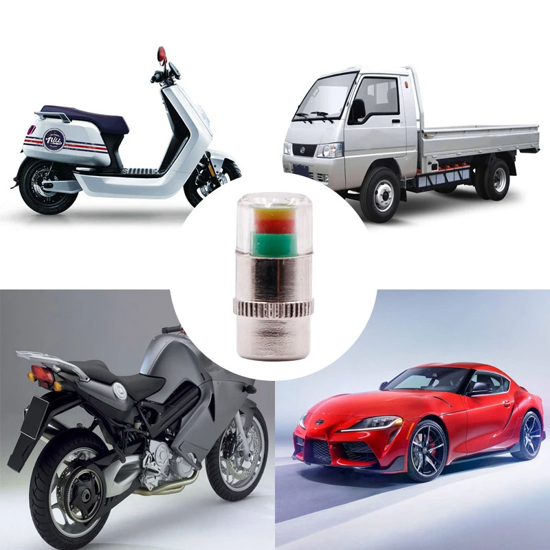 

4Pcs/set 2.4Bar 36PSI Car Auto Tire Pressure Monitor Valve Stem Caps Sensor Indicator Eye Alert Diagnostic Tools Kit