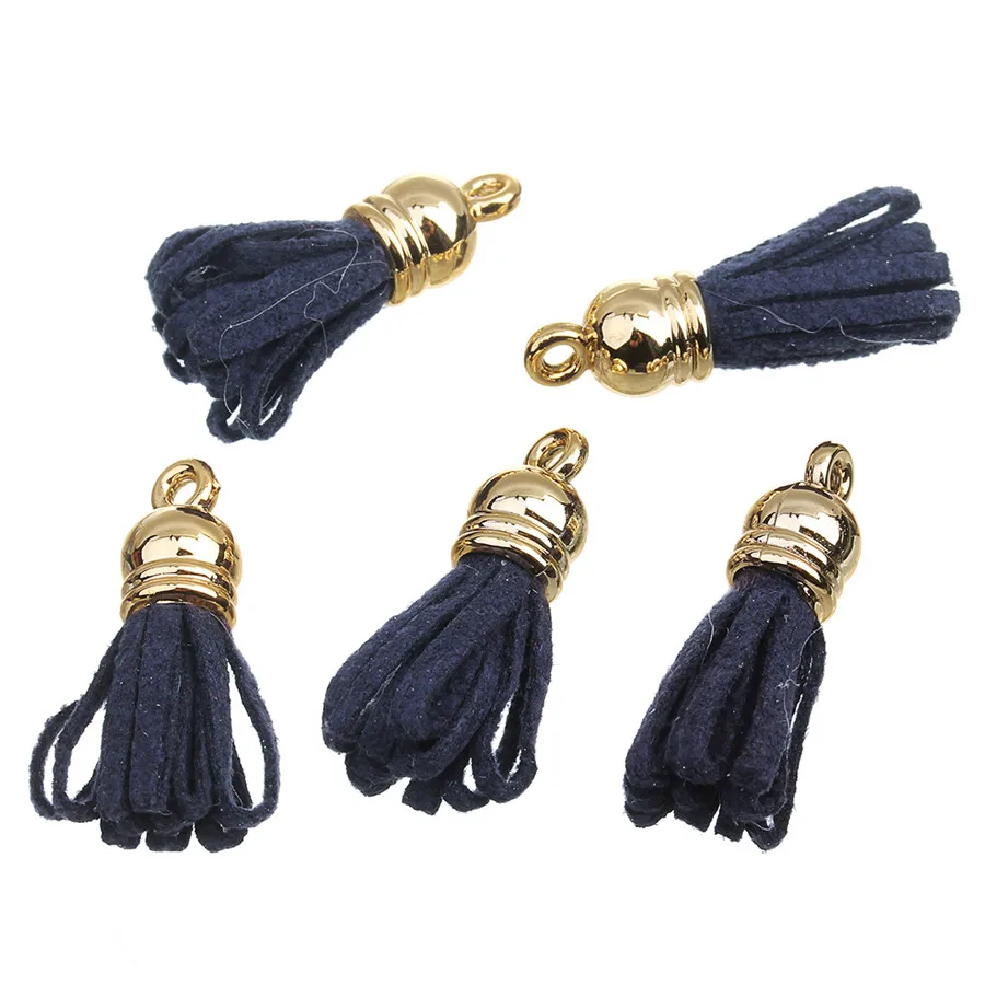 

20pcs/lot Leather Velvet Tassels Penadnts Short CCB End Caps Fringe length 29mm with Hole fit Earrings Handmade Jewelry Findings