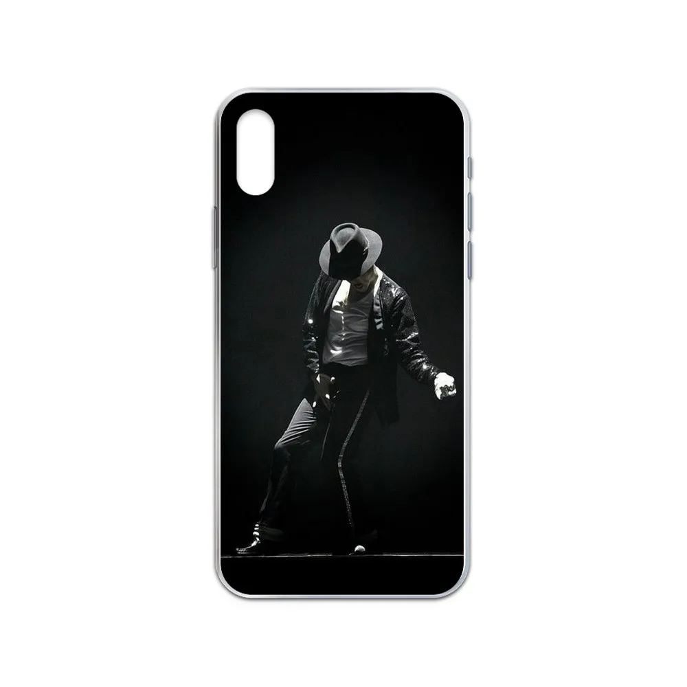Прозрачный чехол для телефона в память Майкла Джексона MJ Обложка iphone 4 4S 5 5C 5S 6 6S PLUS