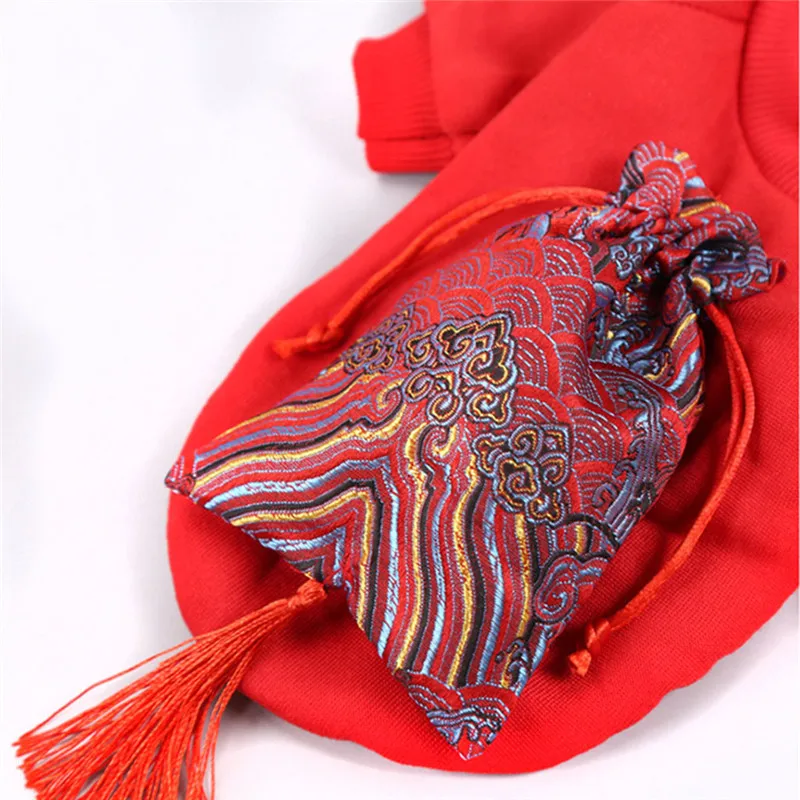 Новогодняя сумка для благословения домашних животных кошек собак теплая одежда