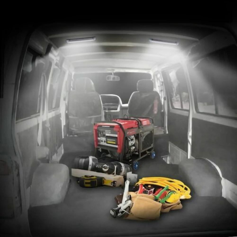 

12v Led Car Light Auto Interior Light Strip Supplies led lights Tools Bus Caravan Switch 4.5w 72pcs Auto Lamps Car Accessories