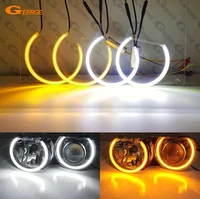 for bmw e36 e38 e39 e46 3 5 7 series ultra bright aw switchback day light turn signal light smd led angel eyes halo rings