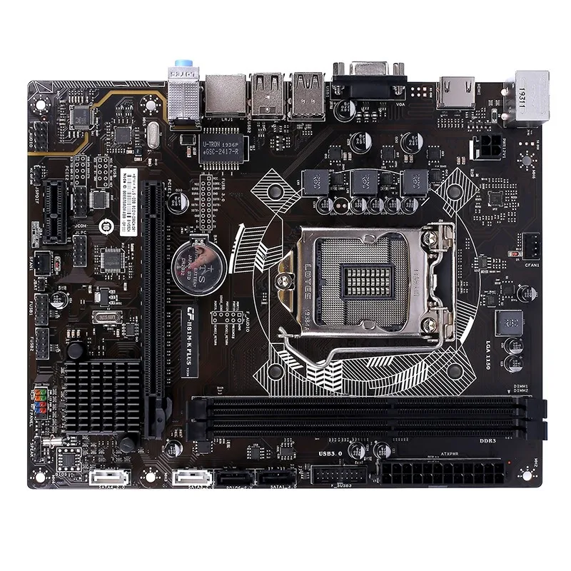 Цветная H81M-K PLUS V23B двухканальная материнская плата DDR3 1333/1600 МГц DIMM RAM SATA3.0 для