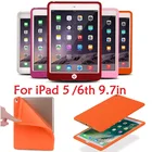 9,7-дюймовый твердый резиновый чехол для iPad 2018 2017 iPad 5th 6th 9.7 Чехол из силикона A1822 A1954 конфетный чехол для iPad 2018 2017Silicon чехол