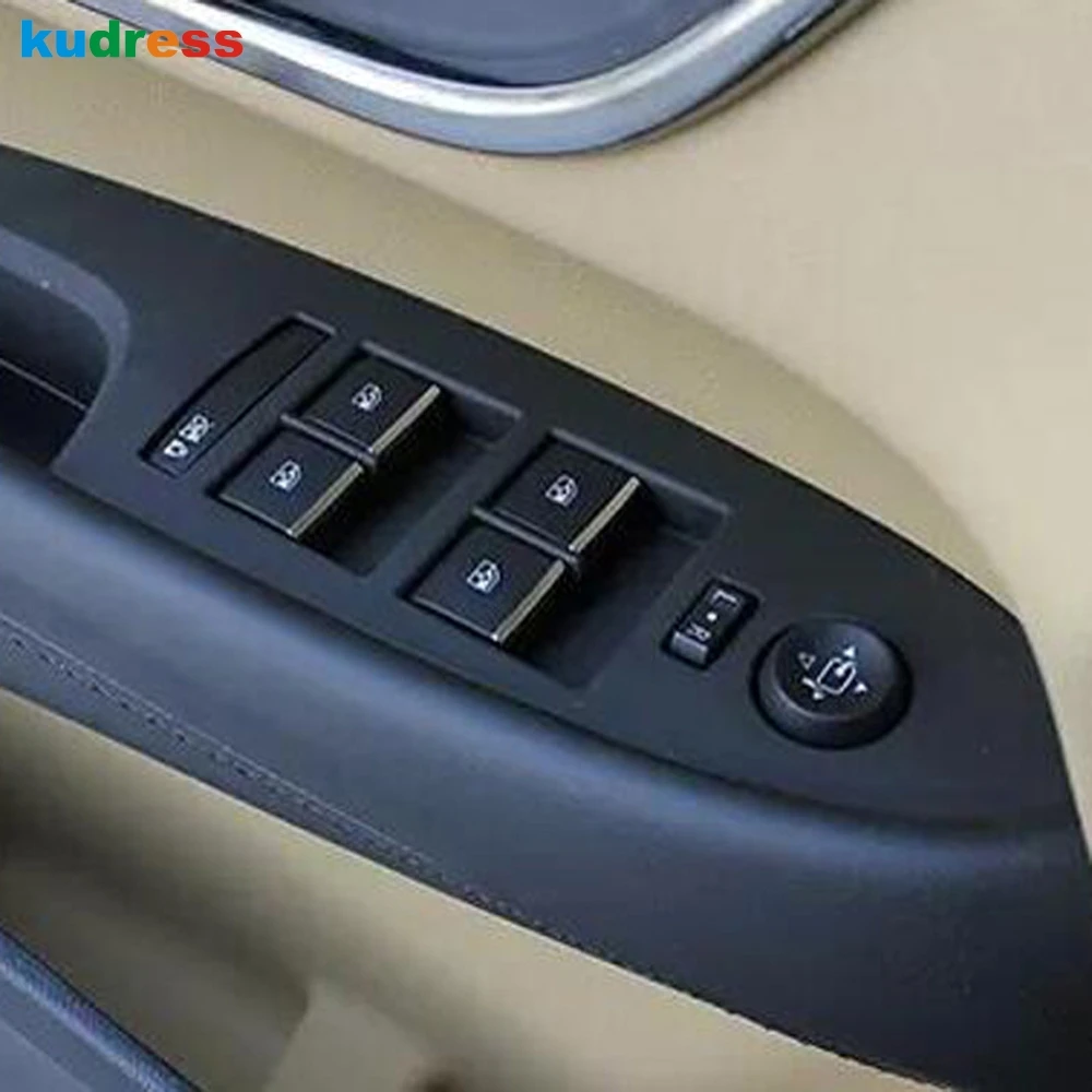 

For Cadillac SRX Second Generation 2010-2016 ABS Chromium Car Styling Window Switch Decoration Button Panel Trim Stickers 7pcs