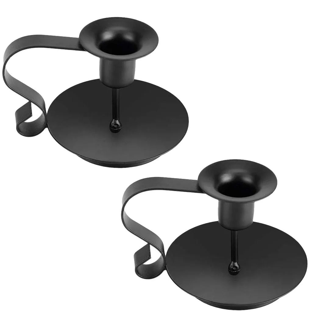 Железный подсвечник в стиле ретро виде конуса декор для ужина при свечах свадьбы