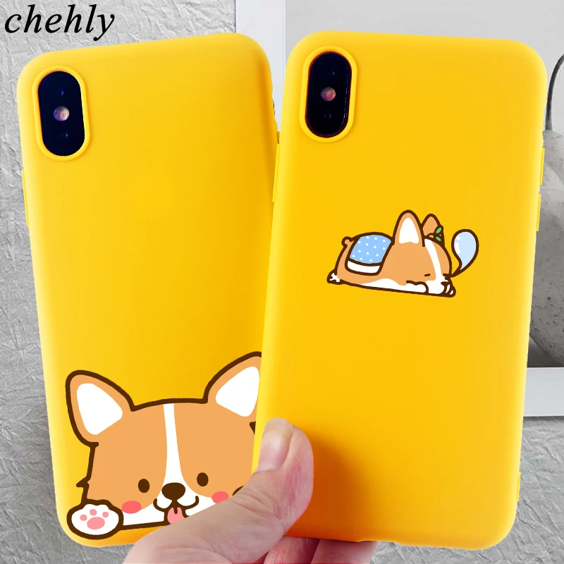 Чехол для телефона Corgi IPhone 6s 7 8 11 12 Plus Pro Mini X XS MAX XR SE модные чехлы мягкие силиконовые
