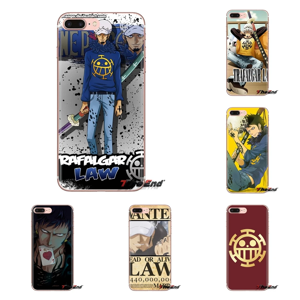 Прозрачный чехол из TPU с флагом Трафальгара Ло One piece для LG Spirit Motorola Moto X4 E4 E5 G5 G5S G6 Z Z2 Z3 G2 G3 C Play Plus Mini on.