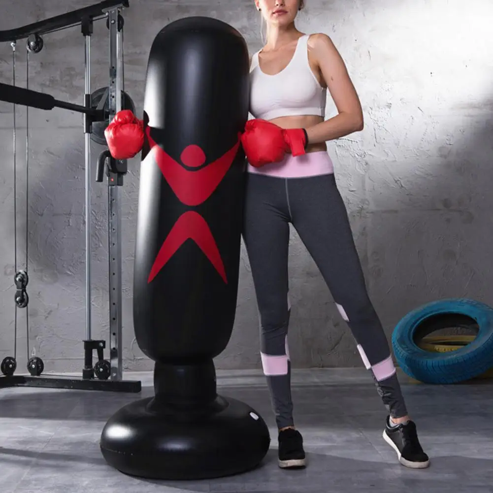 

Widen Bottom Base Foldable Releases Stress 160cm Impact Resistant Punching Bag Standing Sandbag Punching Bag for Kids