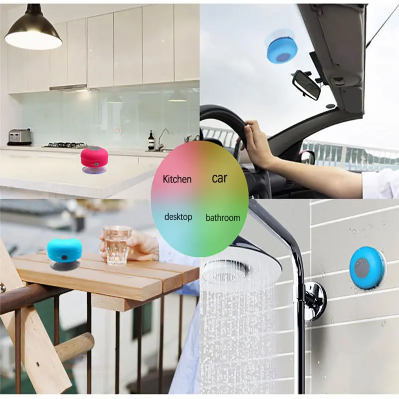 Миниатюрный динамик для душа водонепроницаемая Bluetooth-колонка универсальная