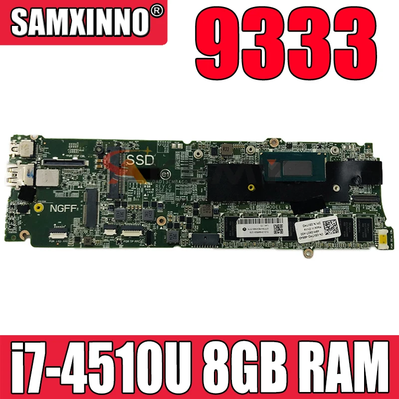 

Оригинальная материнская плата для ноутбука DELL XPS 9333 i7-4510U материнская плата CN-0N8CJG 0N8CJG DAD13CMBAG0 SR1EB с оперативной памятью 8 Гб Оперативная памят...