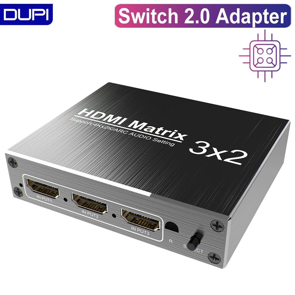 Матричный Коммутатор HDMI 2 0 адаптер 4K HDR ARC 3 в выхода разделитель преобразователь IR