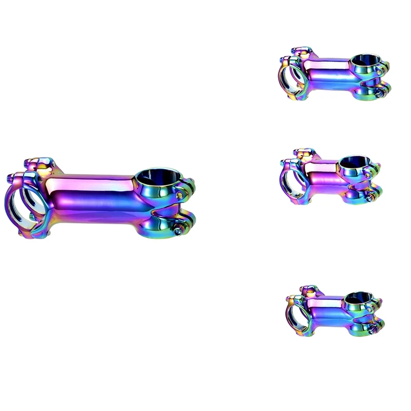 

Цветной стержень для горного велосипеда, шоссейный стержень для горного велосипеда, 7 градусов, 31,8 мм, велосипедный руль, Радужный стержень