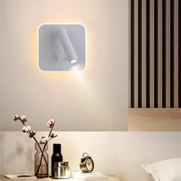 fss modern led wall lamp with switch spotlight eye protection reading lamp rotatable living room bedroom reading wall lamp