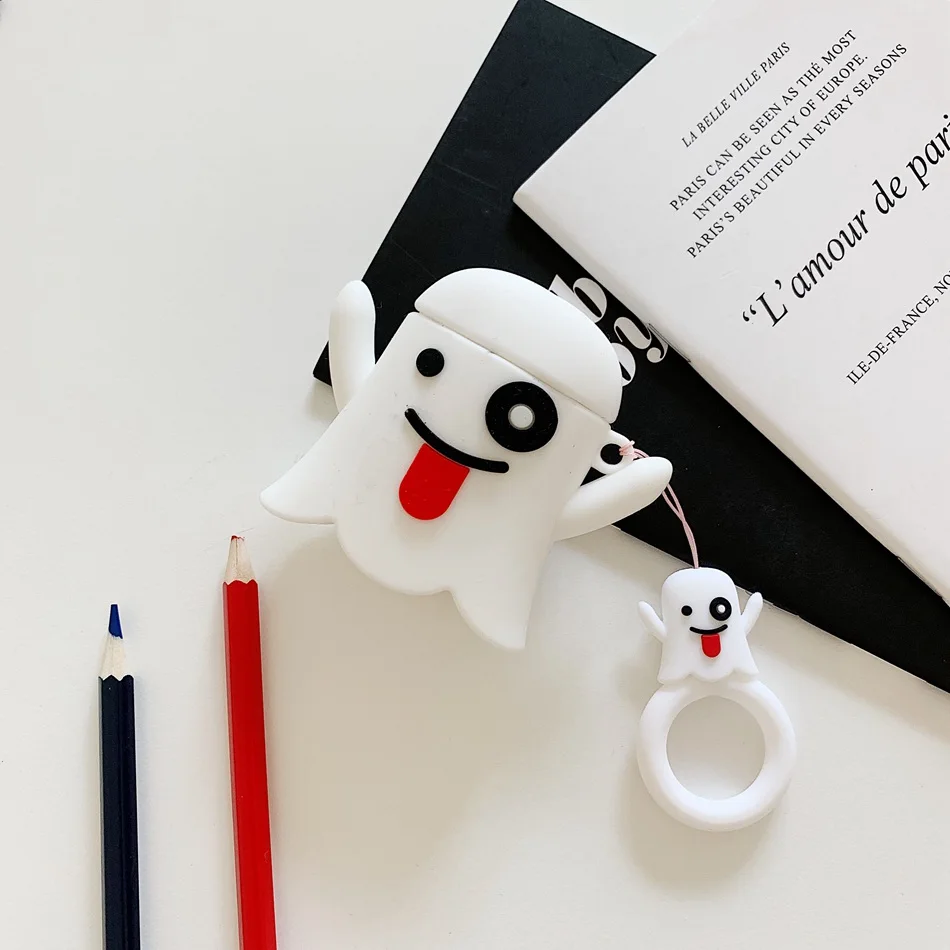 509B Bluetooth палка для Беспроводной заряжать наушники чехол для AirPods 2 чехол силиконовый Симпатичный мягкий чехол для MacBook Air стручки чехол брелок коробка Coque - Цвет: 509B