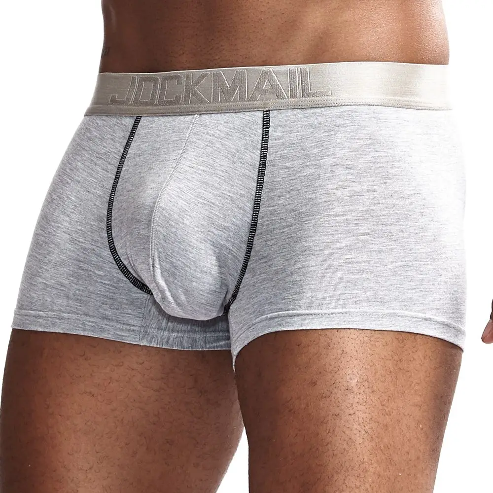 JOCKMAIL сексуальное мужское нижнее белье u-выпуклое боксеры сетчатые дышащие трусы