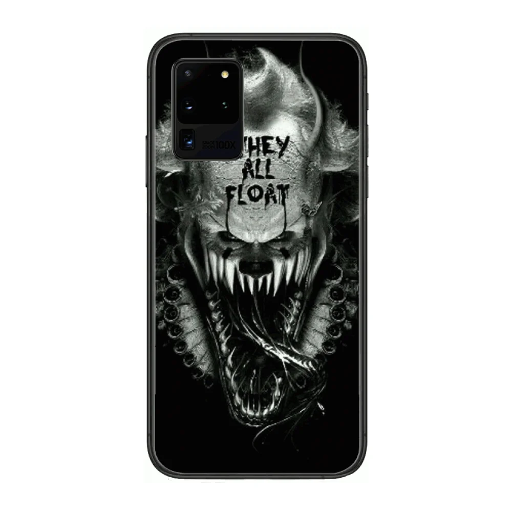 

Joke Scary Clown Phone cover hull For SamSung Galaxy S 6 7 8 9 10 20 Plus Edge E 5G Lite Ultra black soft bumper