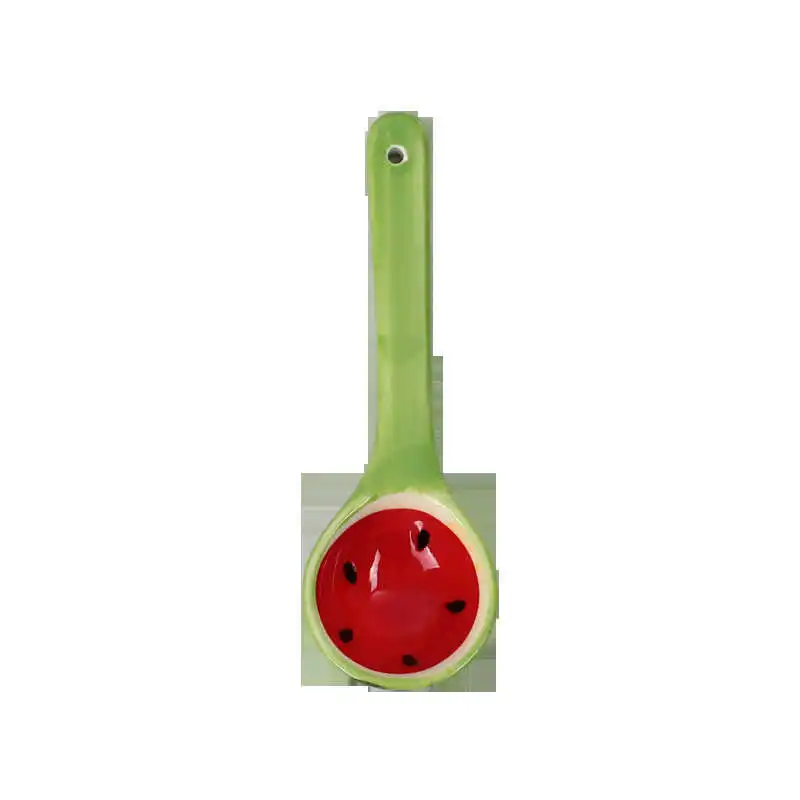 

Ceramic Coffee Spoon Korean Household Tableware Spoon Dessert Cartoon Small Children Spoons Fruit Design Creative Lovely Ladle