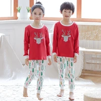 autumn 2020 korean casual childrens pajamas suit boys and girls underwear household clothing suits 3 10 years old