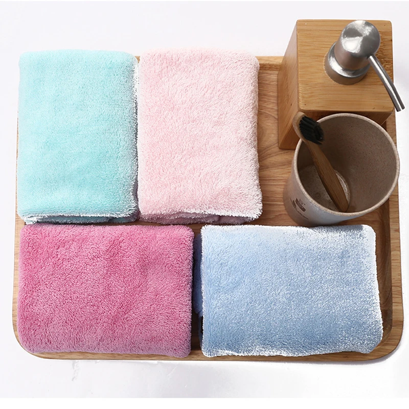 

Coral Fleece Towel Adult Absorbent Towel New Hand Towel Soft Gift Box