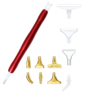 5d diamond painting tools resin point drills pen with metal point drill heads accessories and replaceable multi placer tip