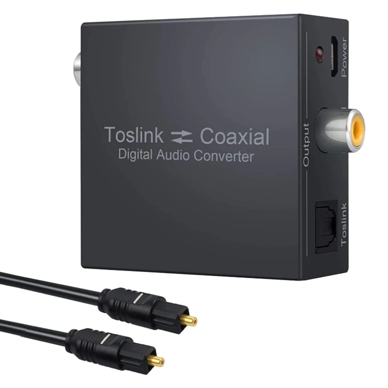 Цифровой коаксиальный Оптический SPDIF преобразователь Toslink Поддержка DTS/Dolby-AC3 192