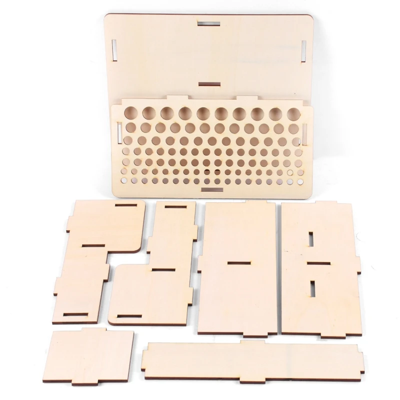 DIY деревянный кожаный держатель для инструментов Подставка кожаных штампов