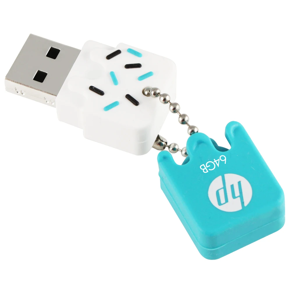 HP V178B/P Rubber USB Flash Drive waterproof OTG Pen 32gb 64gb Usb 2.0 Disk IceCream Memory Stick for car office | Компьютеры и офис