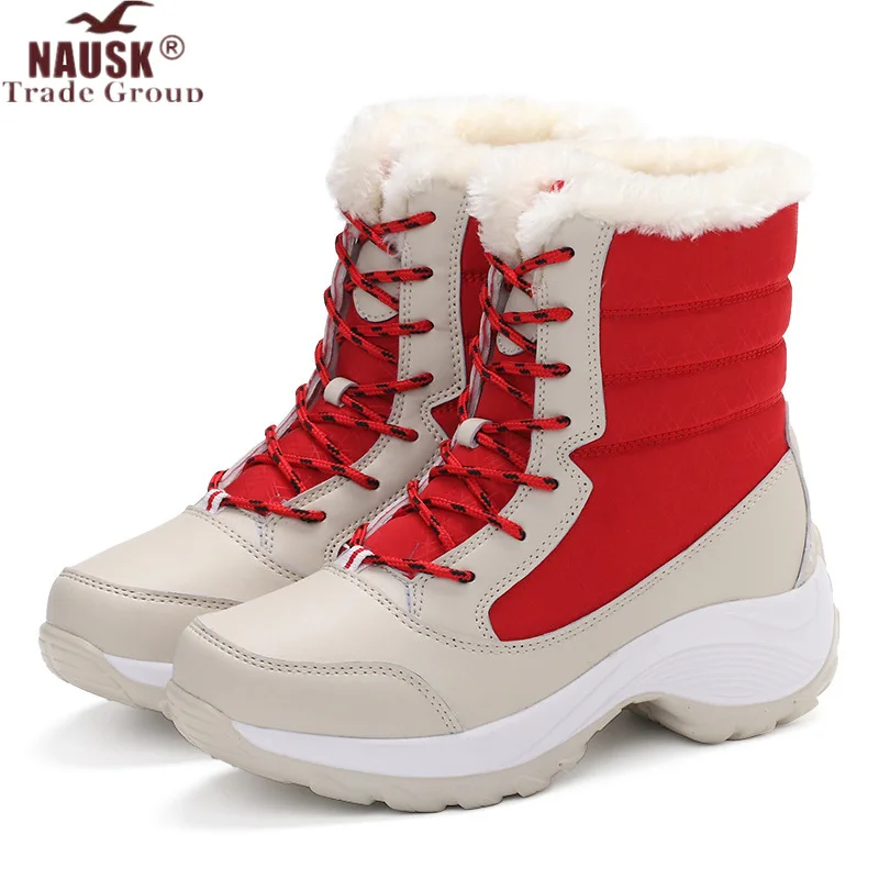 Женские ботинки водонепроницаемая зимняя обувь женские зимние сохраняющие