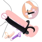 Двойное Анальная пробка Дилдо Вибратор Анальная пробка вибратор, точка G, для Для мужчин ремень на пенис вагинальная пробка для взрослых Секс-игрушки для пары гей