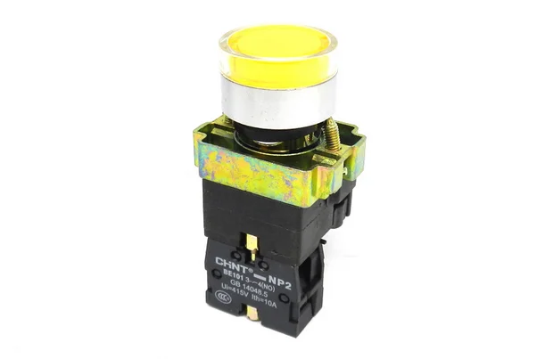 

10 шт. Chint NP2 серии NP2-BW3561 желтый светодиодный кнопочные переключатели брендовые