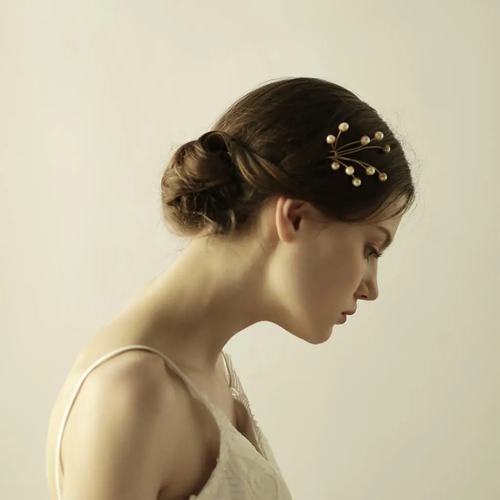 

Модный жемчужный Свадебный зажим для волос для невесты U-образная шпилька для волос женский головной Убор