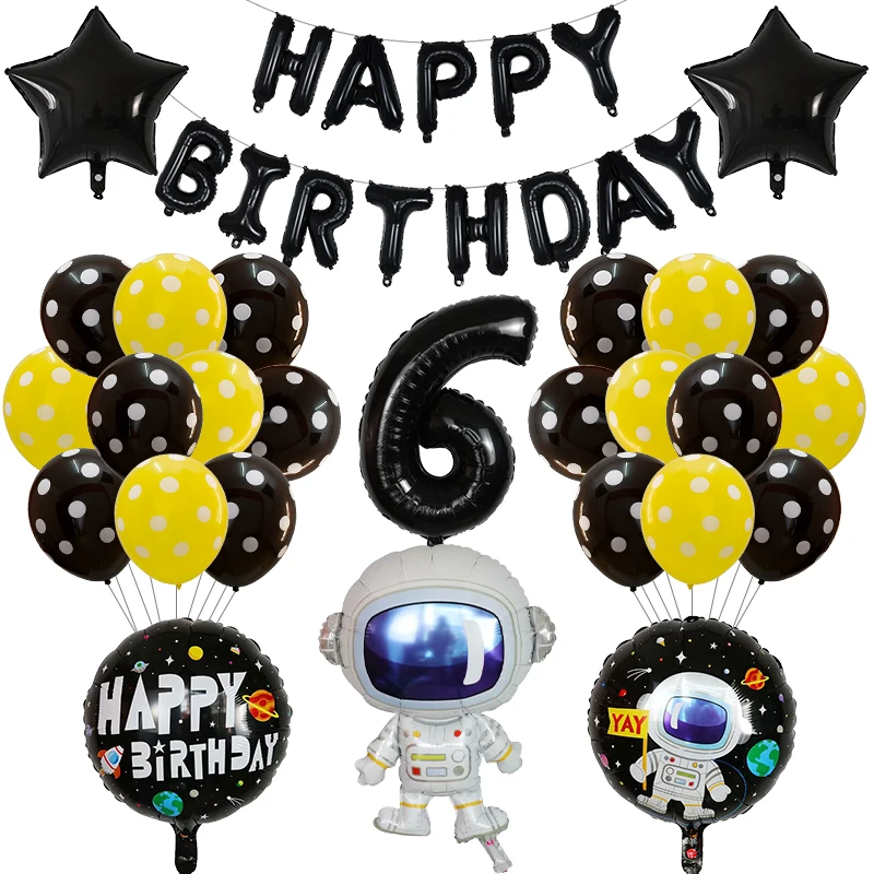 Воздушные шары из фольги в виде астронавта для вечеринки космосе 39 шт.|Воздушные