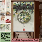 Японские дверные занавески с китайской чернильной росписью, для кухни, ресторана, дома, входной двери, фэн-шуй, декоративные льняные подвесные занавески