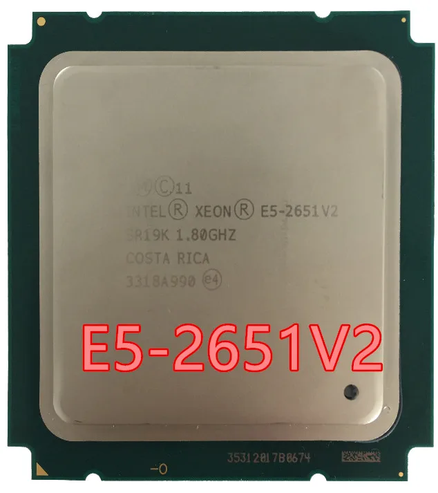 Процессор Intel Xeon Φ V2 E5 2651 CPU 1 8 LGA 2011 SR19K двенадцать ядер процессор для настольного