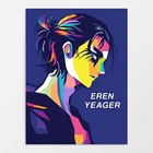 HD принты Attck on постер Титан настенное искусство японское аниме Холст Живопись Домашнее украшение спальня модульная Эрена Yeager картины в рамке