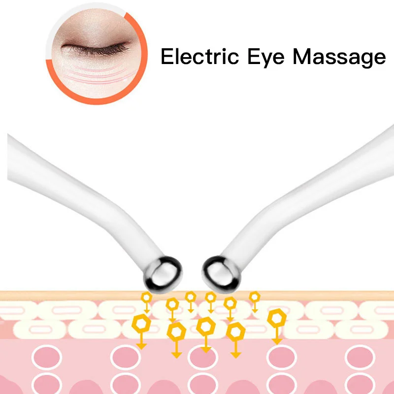 2в1 против старения морщин Электрический массаж глаз патчи для ухода за глазами